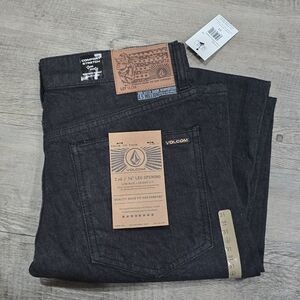 Volcom Men's Black Skinny Stretch Jeans 31 X 32